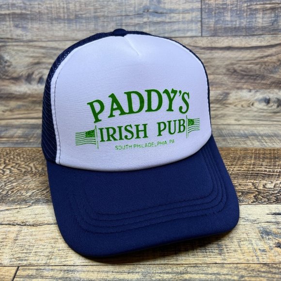 Snap-Back Other - Always Sunny In Philadelphia Paddy's Pub Mens Trucker Hat Navy Snapback Ball Cap